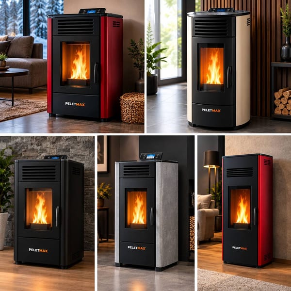 Peletmax Duo 18 kW Kanallı Pelet Soba