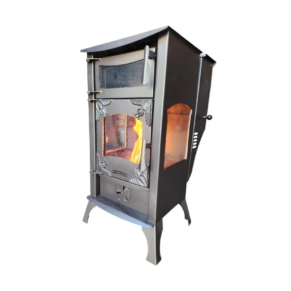 Peletmax Orke-F3 3 Tarafı Camlı Fırınlı Manuel Pelet Sobası